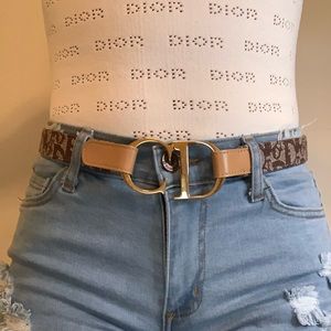 Dior vintage monogram belt